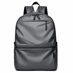 Fashion Business backpack For Men Women Soft Leather College School Bag Waterproof travel laptop Backpacks