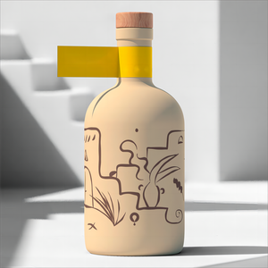 Fábrica al por mayor estilo americano moderno mate impresión botella de vidrio esmerilado para vino Gin Spirits - Product Image 4