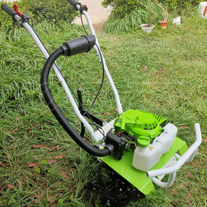 Mini çok fonksiyonlu güç yeke küçük güç Weeder tarım alan bahçe aletleri el Mini yeke kültivatör iki tekerlekli traktör - Product Image 5