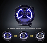 Phare LED noir élégant pour Jeep Gladiator JT 2020-2024 avec clignotant ambre, pièces automobiles de haute qualité, accessoires tout-terrain