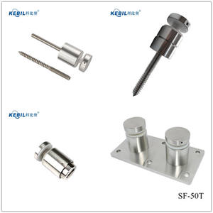 Безрамный стеклянный держатель перил, фитинг, лестница из нержавеющей стали, регулируемая Резьбовая вставка m12, винтовые штифты, зеркальный прочный зажим - Product Image 3