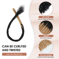 Extensions de dreadlocks et soft locs en cheveux humains Remy vietnamiens Originea, 100 % cuticules alignées, boucles crépues