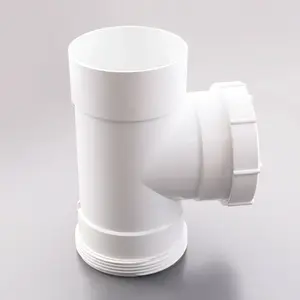 Alta qualidade combo inspeção tee tubo de tubulação comum com rosca soquete plástico upvc acessórios para encanamento