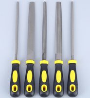 Jeu de limes plates professionnelles de 12 pouces en acier à haute teneur en carbone, ambidextres, à dents moyennes, pour le meulage et l'ébavurage du métal (usage industriel et bricolage)