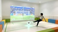 Système de jeu de football interactif par projection AR, simulateur de tir au but numérique mural, logiciel holographique 3D pour aire de jeux intérieure