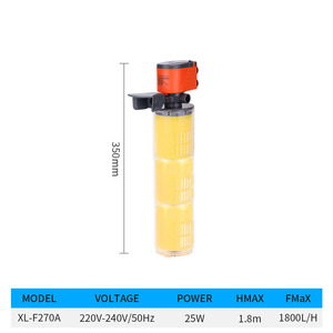 Bomba Sumergible para Acuario, Diseño Integrado 3 en 1 de Circulación y Aireación, Silenciosa y Duradera, para Filtro Interno de Pecera - Product Image 1