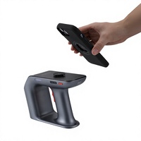 Lector de Mano H1 Bluetooth UHF RFID con Clip Trasero para Convertir un Smartphone en un Lector Portátil, 33dBm, Más de 1000 Etiquetas/s, Batería Reemplazable