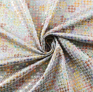 Vente directe d'usine, tissu de costume de scène de type fleur bronzée à effet peau de serpent, non fissurant, pour vêtements de fête érotiques - Product Image 3