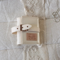 Carnet de notes de luxe vintage M5 en cuir, rechargeable, multifonction, avec impression en relief, petit format, à trois volets, mini carnet de poche pour écriture quotidienne