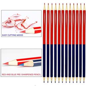 LISI Crayons de contrôle 2HB pré-affûtés à double extrémité, rouge et bleu, effaçables en vrac pour les tests de cartes des enseignants et le classement. - Product Image 3