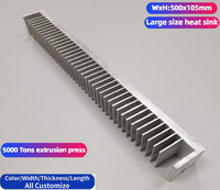 Profil de radiateur en aluminium extrudé, usine personnalisée, fraisage cnc, connecteur de voiture, amplificateur de puissance 1000w, dissipateur thermique