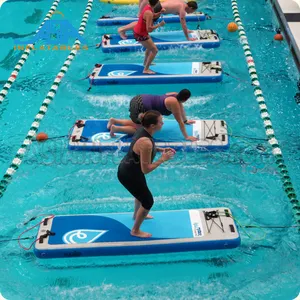 DWF GONFIABILE PISCINA GALLEGGIANTE SCHEDE di YOGA BODY BUILDING TAPPETINI PER IL FITNESS IN ACQUA Il Flusso di Movimento di Fitness