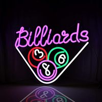 Enseigne néon personnalisée lumière LED pour billard tennis de table jeux de casino pour la maison mariage bars pubs événements d'affaires centres commerciaux
