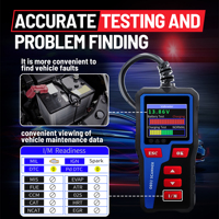 Nuevo escáner automático AT300 OBDII y EOBD, Analizador de diagnóstico de coche de energía eléctrica con idioma inglés, compatible con código de error OBD II