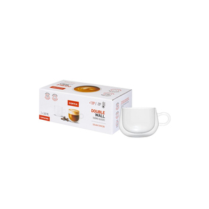 Verres thermiques à double paroi avec poignée, lot de 2, 260 ml, tasses à café isolées résistantes à la chaleur, mugs en verre transparent réutilisables - Product Image 1