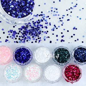 Chấm lấp lánh hình trái tim móng tay long lanh Confettis siêu mịn hình dạng đặc biệt 1mm sao trái tim điểm hình dạng long lanh sequins - Product Image 3