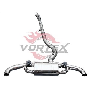 Silencieux d'échappement à valve haute performance en acier inoxydable 304 poli miroir Vortex pour Mercedes Benz A45 A45S AMG W177 - Product Image 1