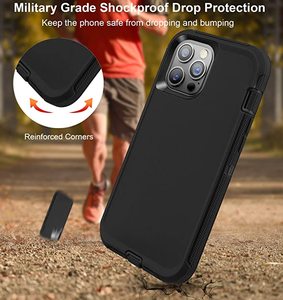 Coque Defender pour <span class=keywords><strong>iPhone</strong></span> 13 <span class=keywords><strong>12</strong></span> Pro Max avec Clip de <span class=keywords><strong>ceinture</strong></span>, étui de protection robuste et résistant aux chocs - Product Image 6