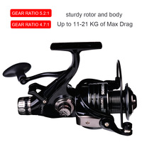 Reel Pancing Metal Spinning Horizon 4BB DMF Tackle De Pesca Carretilha untuk Memancing Ikan Mas