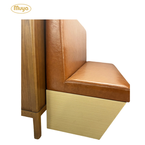 Diseño moderno, muebles de restaurante de <span class=keywords><strong>comida</strong></span> rápida, calidad al por mayor, marco de madera, banco, sofá, cabina, asientos para cafetería, uso en Hotel - Product Image 4