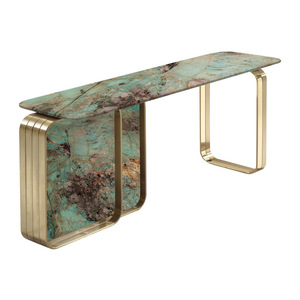 Louvre Phong Cách Sang Trọng Hiện Đại Đá Tự Nhiên <span class=keywords><strong>Amazon</strong></span> Màu Xanh Lá Cây Pandora Tủ Lối Đến Giao Diện Điều Khiển Bảng Thiết Kế Cho Phòng Khách - Product Image 2