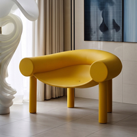 Fauteuil de loisirs Horseshoe Master Design Art en fibre de verre, mobilier pour salons et cafés, fauteuil tendance