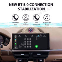 ZWNAV 12.3 pouces autoradio écran tactile pour Porsche Cayenne 2010-2017 mise à jour Android multimédia GPS Carplay 4G LTE Gps Navigation