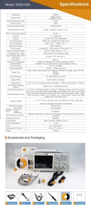 XDS2102A 100MHz 12Bits ออสซิลโลสโคปดิจิตอล2ช่องสัญญาณความละเอียดสูงรองรับ SCPI และ <span class=keywords><strong>LabVIEW</strong></span> - Product Image 6
