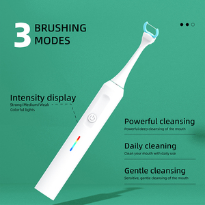 Spazzolino Elettrico Sonico 2-in-1 con <span class=keywords><strong>3</strong></span> Modalità di Spazzolamento e Vibrazione ad Alta Frequenza per Uso Quotidiano - Product Image 2