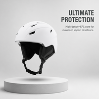 Casque de snowboard multi-sports respirant en ABS pour femmes et hommes, ajustement réglable, option de logo personnalisé
