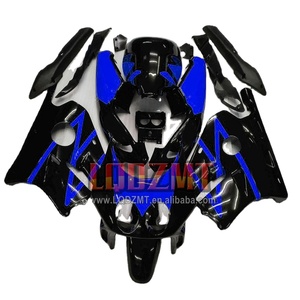 Corps d'injection pour HONDA CBR250RR MC19 CBR250 <span class=keywords><strong>CBR</strong></span> noir bleu <span class=keywords><strong>250</strong></span> RR CC 250RR 88 89 72No.166 <span class=keywords><strong>CBR</strong></span> 250CC <span class=keywords><strong>1988</strong></span> 1989 Kit de carénage OEM - Product Image 1