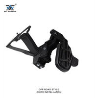 Marchepied de hayon 4x4 à installation en une seule étape, marchepied de pare-chocs rétractable noir, marchepied d'angle de benne en acier pour RAM 1500 2019+