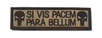 Badges de poitrine Punisher entièrement brodés et patchs de moral avec support de boucle de crochet pour vêtements tactiques chapeaux et sacs