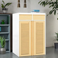 Chariot de rangement moderne multifonctionnel et durable pour dossiers médicaux, 850 mm, avec portes verrouillables en acier inoxydable pour dossiers de patients