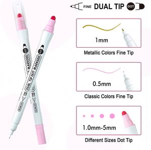 Stylos marqueurs à double pointe fins et flexibles pour aquarelle, 0,5-1 mm, pour enfants et adultes - Product Image 2