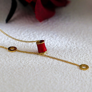 จี้สร้อยคอแฟชั่นดีไซน์เนอร์สำหรับผู้หญิง ทำจากสแตนเลส 316L ชุบทอง 14k 18k ขายส่ง - Product Image 4