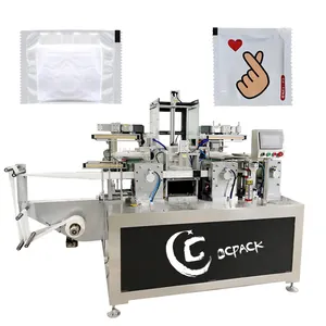 High Speed Automatic Four-Sided Sealing Disposable PE Gloves Folding Packaging Machine