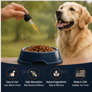 Gotas Multivitamínicas para Perros Dio OEM/ODM, Suplemento de Vitaminas y Mejora de la Inmunidad para Cachorros y Perros Adultos - Product Image 4