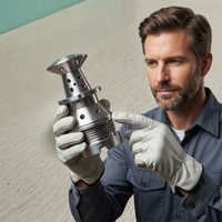 Pièce métallique personnalisée de précision, acier inoxydable 304/acier allié 4140, tournage, fraisage, service de prototypage rapide, pièces CNC