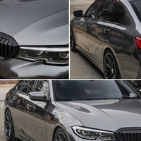 Film de protection PPF en TPU à texture métallique liquide, effet acier tungstène, pour peinture automobile, changement de couleur, réparation à chaud des rayures