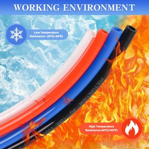 Manguera de Aire de PU Naranja Eyduino de 4 mm de Diámetro Exterior x 2.5 mm de Diámetro Interior, 525 Pies (160 Metros), Tubo Neumático para Compresor de Aire, 160 Piezas Neumáticas - Product Image 5