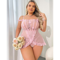 Nouveau femmes Sexy grande taille sous-vêtements mode broderie fleur dentelle maille Perspective amusant soutien-gorge deux pièces ensemble