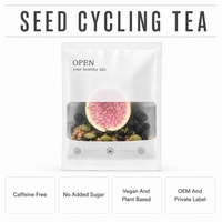 Thé de Graines Minweng pour le Cycle Féminin : Mélange de Graines de Lin, Figues et Mûres, Sans Caféine, OEM, Marque Privée, Vente en Gros pour le Bien-être des Femmes