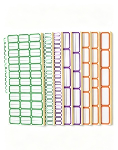 Étiquettes de prix autocollantes imperméables 14x24 mm, étiquettes inscriptibles, papier de support jaune, pour noms/numéros et notes - Product Image 3