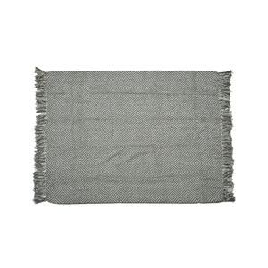 <span class=keywords><strong>Coperta</strong></span> in Ciniglia Intrecciata Grigio-<span class=keywords><strong>Verde</strong></span> Stile Nordico - Product Image 5
