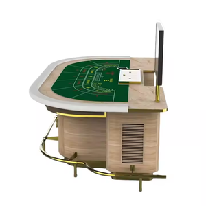 Mesa de póquer de juego de tamaño personalizado de alta calidad para 7 personas, mesa de Baccarat de fieltro, fabricante de Dongguan - Product Image 3