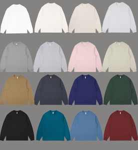 Fabricants de chemises <span class=keywords><strong>TTT</strong></span> personnalisées 100% coton 300 GSM <span class=keywords><strong>T</strong></span>-shirts à manches longues surdimensionnés pour hommes - Product Image 5