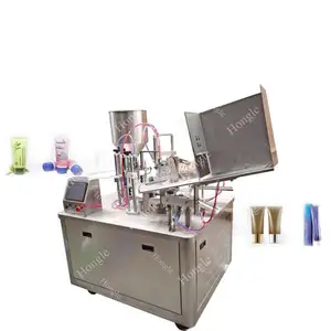 Semi Automatic Manual Ultrasonic Plastic Aluminum Tube Sealer Sealing Machine For Cosmetic Cream Toothpaste