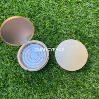 Palette de fards à paupières scintillants ronds JANCY PACK, poudre pressée scintillante, emballage compact pour anticernes, étui pour palette de surligneur avec panier