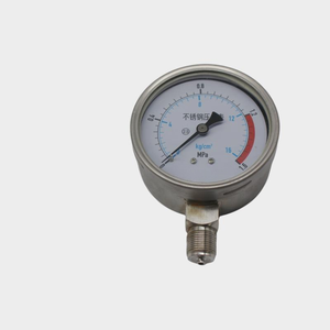 SONGLIN Manomètre en acier inoxydable de <span class=keywords><strong>4</strong></span> pouces Manomètre de haute précision Fond 0-1.6MPA - Product Image 5